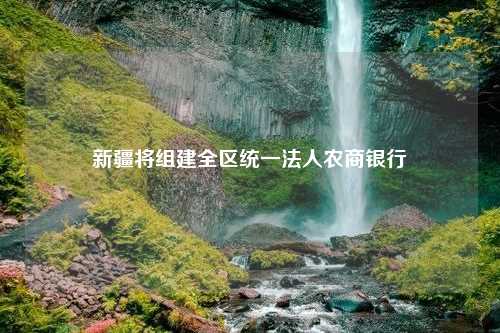 新疆将组建全区统一法人农商银行