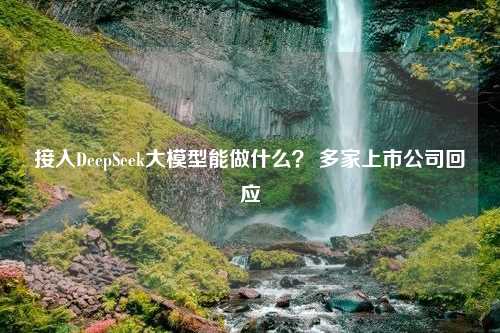 接入DeepSeek大模型能做什么？ 多家上市公司回应