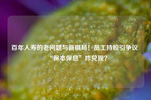 百年人寿的老问题与新棋局！员工持股引争议 “保本保息”咋兑现？