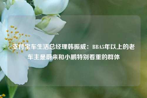 支付宝车生活总经理韩振威：BBA5年以上的老车主是蔚来和小鹏特别看重的群体