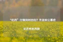 “吃药”行情何时回归？外资和公募抢买这些医药股