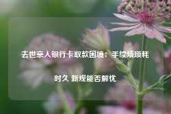 去世亲人银行卡取款困境：手续烦琐耗时久 新规能否解忧