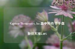 Capricor Therapeutics, Inc.盘中异动 下午盘股价大涨5.40%