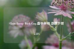 Clean Energy Fuels Corp.盘中异动 急速下挫5.13%