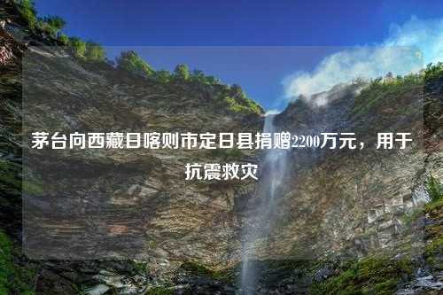 茅台向西藏日喀则市定日县捐赠2200万元，用于抗震救灾