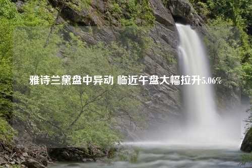 雅诗兰黛盘中异动 临近午盘大幅拉升5.06%