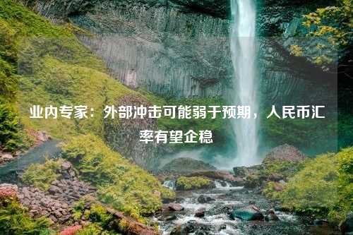 业内专家：外部冲击可能弱于预期，人民币汇率有望企稳